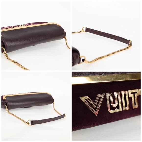 LOUIS VUITTON Pochette Avant Garde Bag Leather Brunne M97092 LV Auth BA4534V - Picture 16 of 16